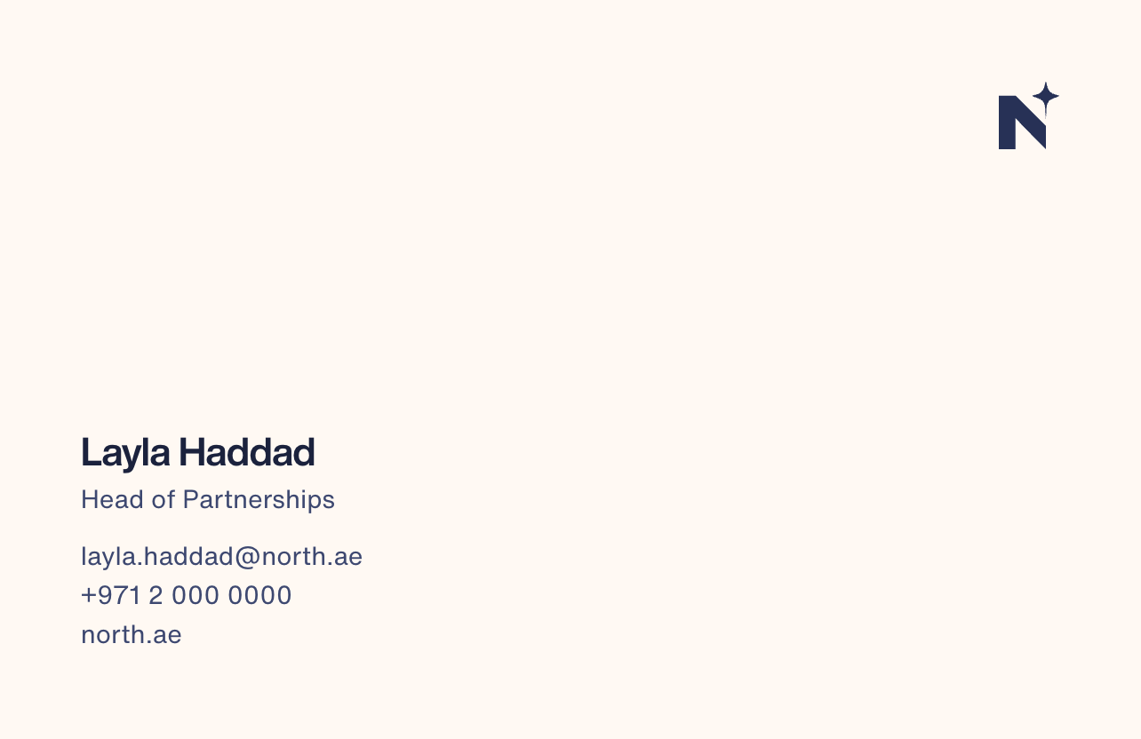 Business card back